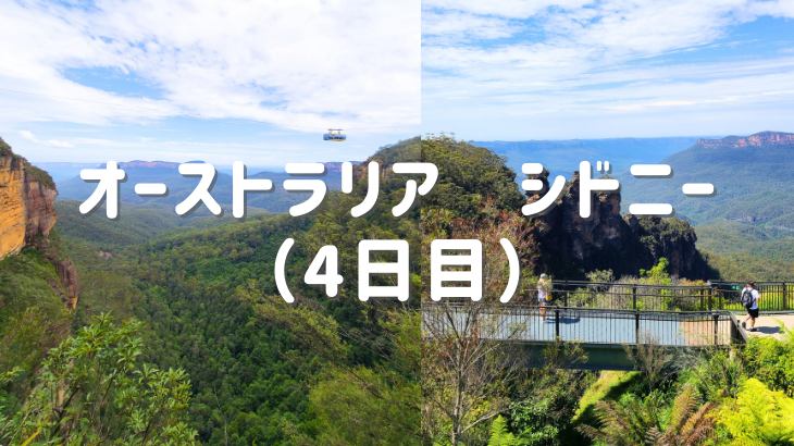 1歳0ヶ月の子連れシドニー旅行　4日目はレンタカーでブルーマウンテンズへ